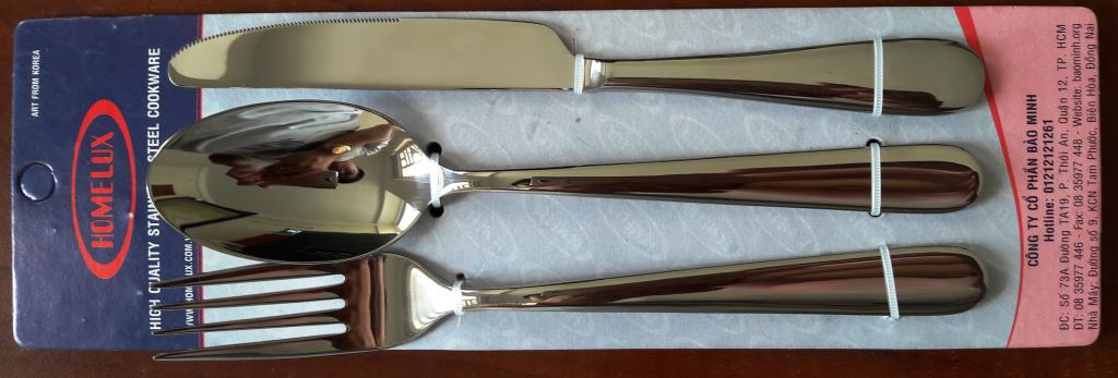Knife-spoon-fork set